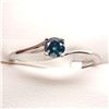 Image 1 : EC156-14 10K  BLUE DIAMOND RING