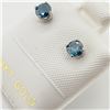 Image 1 : EC156-15 14K  BLUE DIAMONDEARRINGS