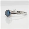 Image 1 : EC156-22 14K  BLUE DIAMOND RING