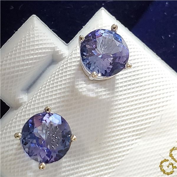 EC156-29 14K  TANZANITE EARRINGS