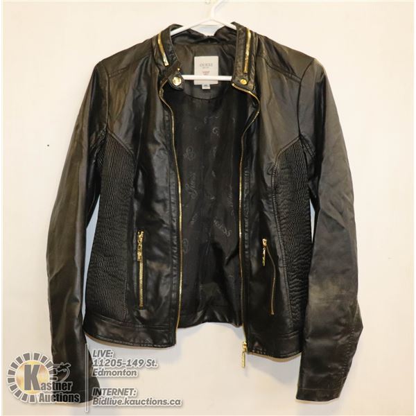 GUESS - LADIES FAUX LEATHER JACKET - SIZE MEDIUM