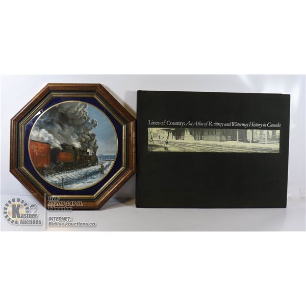 "ATLAS OF RAIL HISTORY IN CANADA" HARDCOVER WITH