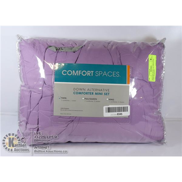 TWIN SIZE DOWN ALTERNATIVE COMFORTER SET