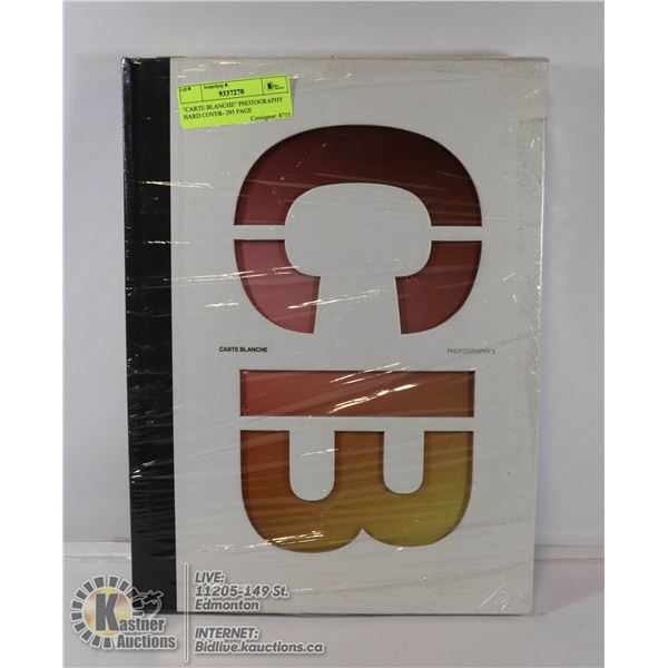 "CARTE BLANCHE" PHOTOGRAPHY HARD COVER- 295 PAGE