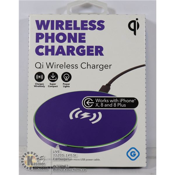 NEW GEMS WIRELESS QI PHONE CHARGER