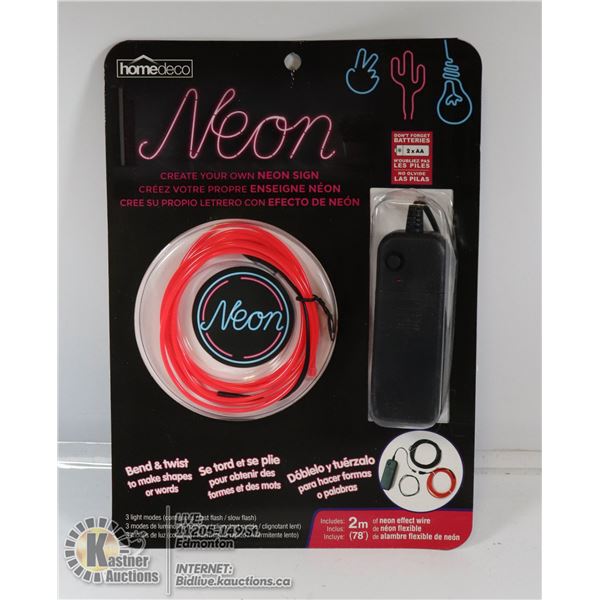 NEW MAKE YOUR OWN NEON SIGN KIT