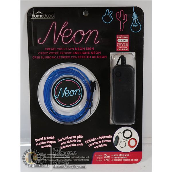 NEW MAKE YOUR OWN NEON SIGN KIT