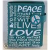 Image 1 : NEW SHAGWEAR WALLET PEACE LIVE LOVE