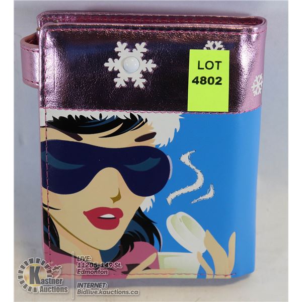 NEW SHAGWEAR WALLET SNOWBOARD