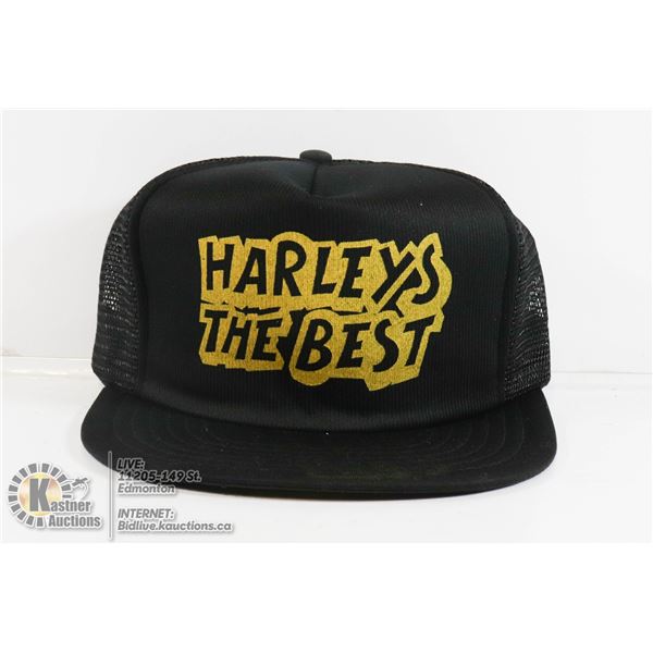 NEW HAT "HARLEYS THE BEST....F*** THE REST"