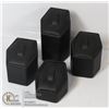 Image 1 : SET OF 4 BLACK RING DISPLAYS