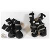 Image 1 : TWO PAIRS OF DOG BOOTS.