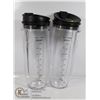Image 1 : LOT OF 2 LARGE BLENDER CUPS.