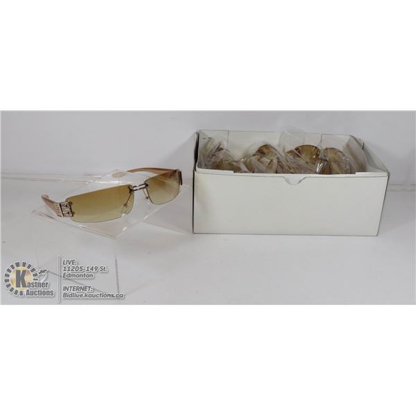 BOX OF SUNGLASSES.