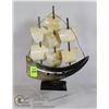 Image 1 : MINIATURE BONE/HORN SHIP.