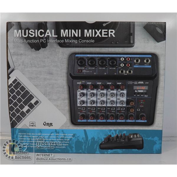MUSICAL MINI MIXER. MULTI FUNCTION PC INTERFACE