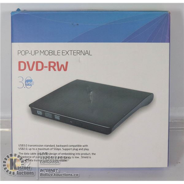 POPUP MOBILE EXTERNAL DVD/RW.