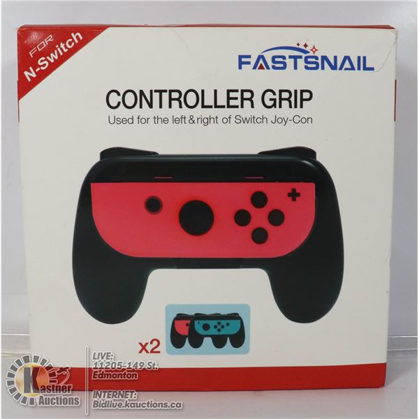 TWO PACK CONTROLLER GRIP FOR NINTENDO SWITCH.