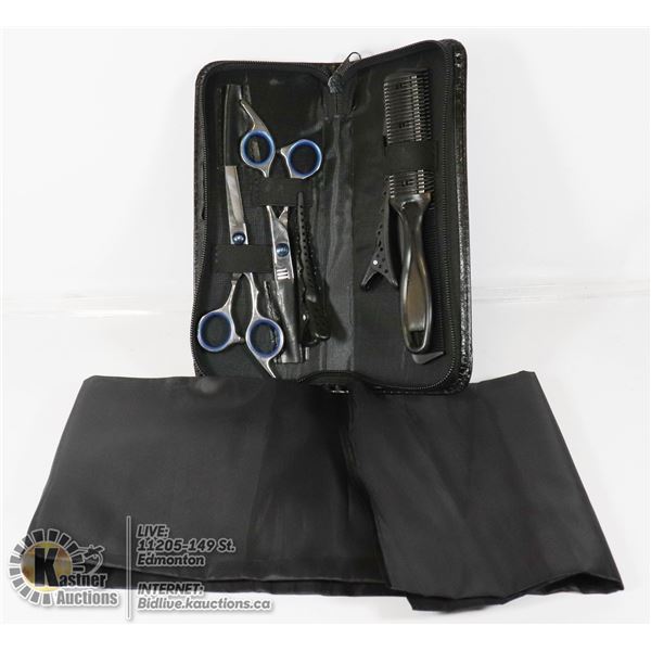 HAIR DRESSING KIT WITH APRON.