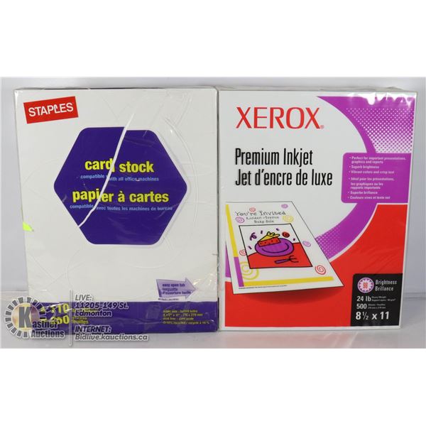 LOT OF INKJET PAPER AND CARDSTOCK.