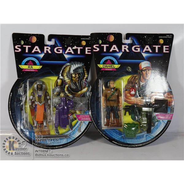 2 X STARGATE 1994 "RA" & "DANIEL" ACTION FIGUR