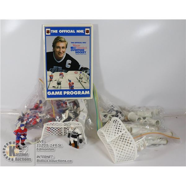 GRETZKY TABLE HOCKEY FIGURES NETS ACCESSORIES