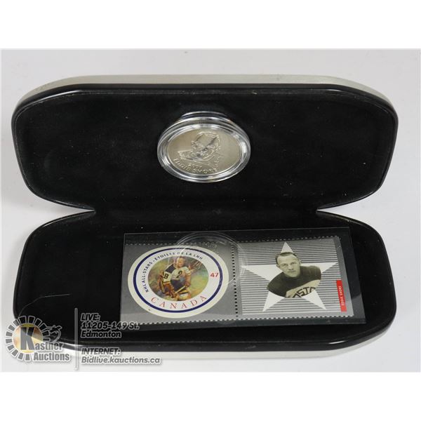EDDIE SHORE 2001 NHL ALL STARS COIN AND STAMP