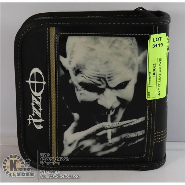 OZZY CD LEATHER CASE NEW