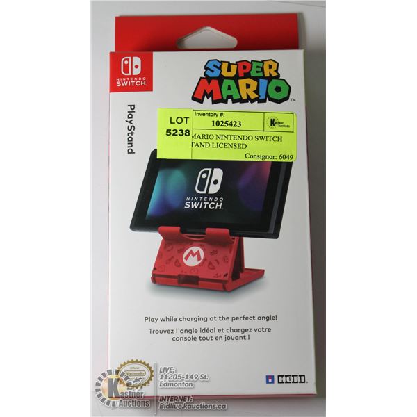 SUPER MARIO NINTENDO SWITCH PLAY STAND LICENSED