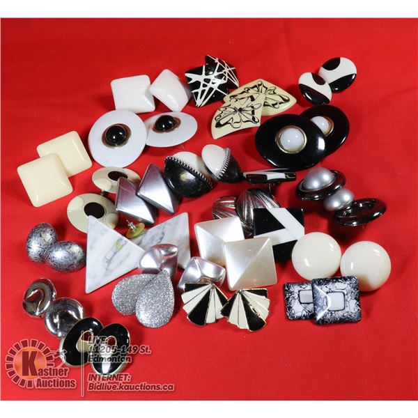 LOT OF VINTAGE EARRINGS.