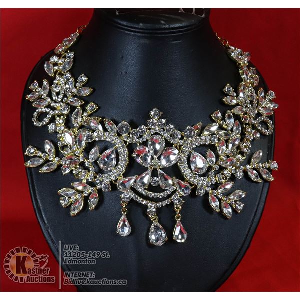 GOLD TONE BRIDAL CHAIN.