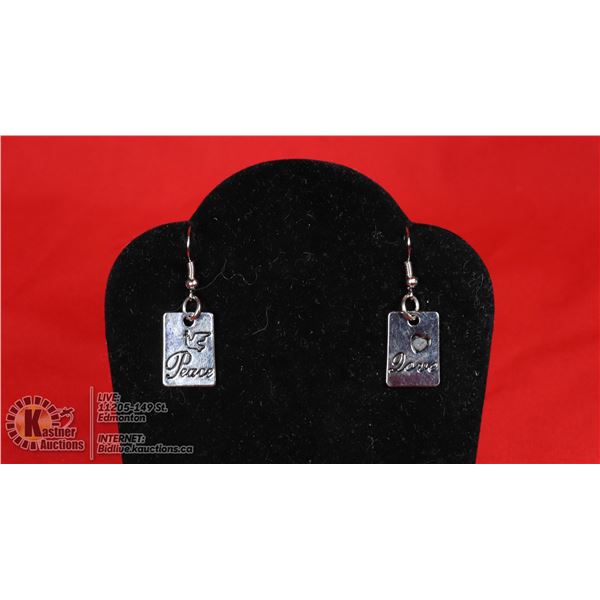LOVE AND PEACE EARRINGS
