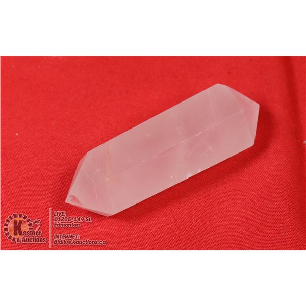 #264-NATURAL PINK ROSE QUARTZ 2 POINT 21.2 x 61.8m