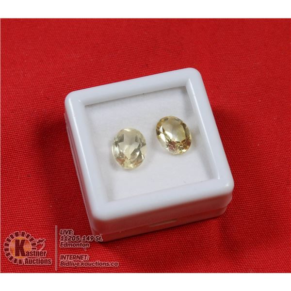 #188-CITRINE GEMSTONES 7 x  9mm 3.40ct