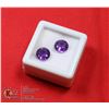 Image 1 : #164-PURPLE AMETHYST GEMSTONES APPROX 8mm/ 3.60ct