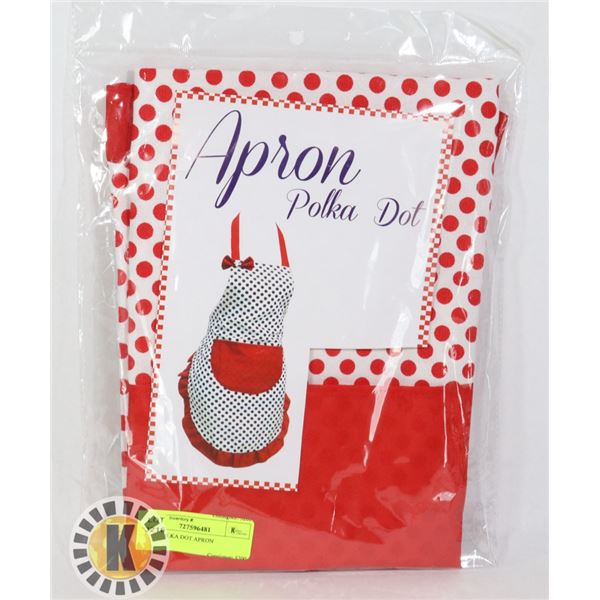 NEW POLKA DOT APRON