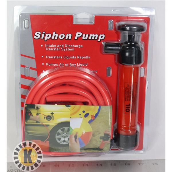 NEW SIPHON PUMP INTAKE AND DISCHARGE TRANSFER