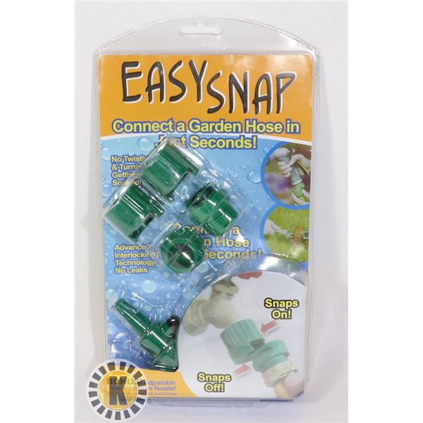 NEW EASY SNAP "CONNECT A GARDEN HOSE IN JUST