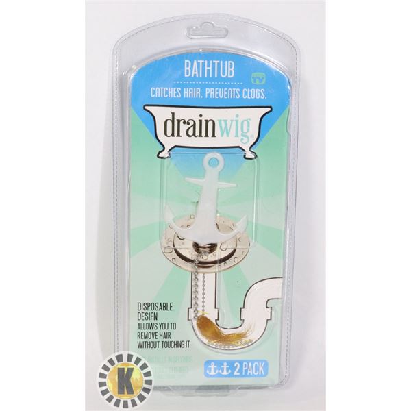 NEW DRAIN WIG DRAIN PROTECTION SYSTEM 2 PACK
