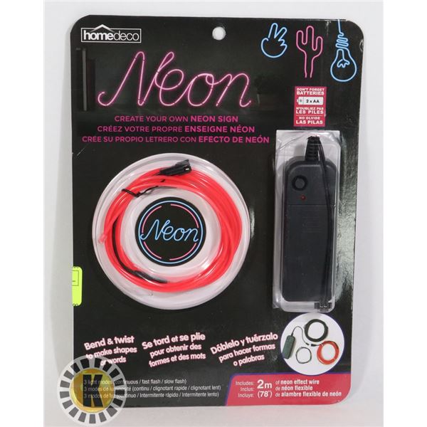 NEW CREATE YOUR OWN NEON SIGN CRAFT KIT