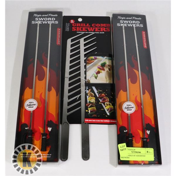 NEW BUNDLE OF ASSORTED SKEWERS