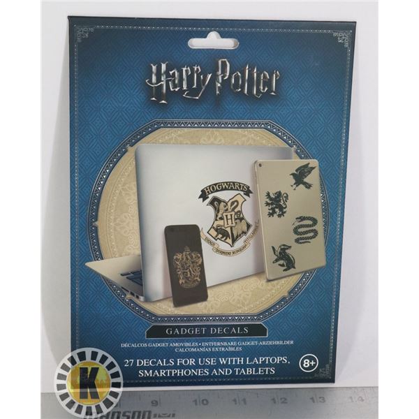 NEW HARRY POTTER 27PC GADGET DECAL SET