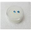 Image 1 : 25)  LOT OF 2 ROUND MATCHED BLUE TOPAZ