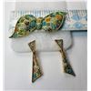 Image 1 : 27)  VINTAGE BOW SHAPED BROOCH WITH