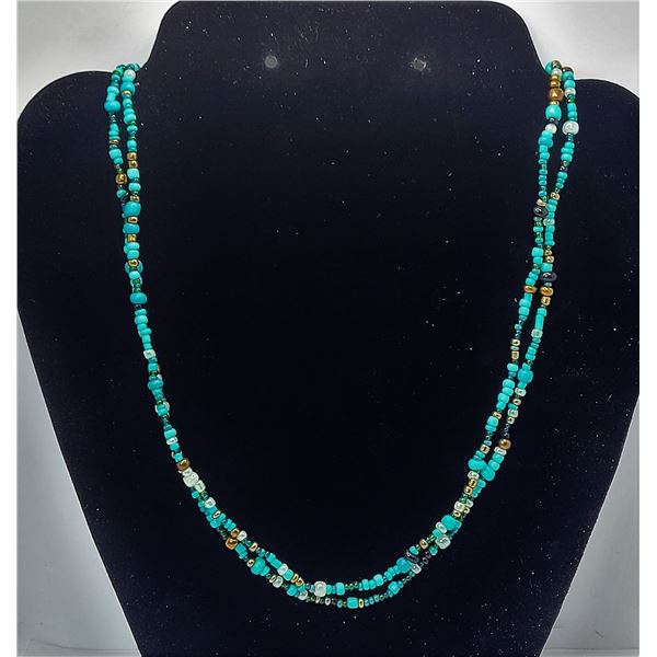 10)  "ME & WE"  DESIGNER 48" TURQUOISE, COPPER