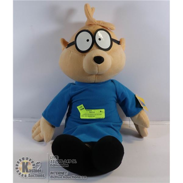 STUFFED TOY WITH TAG ALVON AND THE CHIPMUNKS