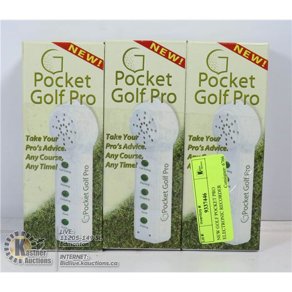 NEW GOLF POCKET PRO ELECTRONIC RECORDER