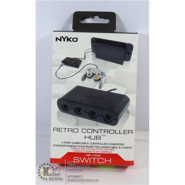 NEW NYKO RETRO CONTROLLER HUB 4 PORT FOR SWITCH