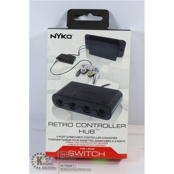NEW NYKO RETRO CONTROLLER HUB 4 PORT FOR SWITCH