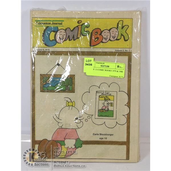LOT OF 13 COMIC BOOKS 1979 & 1980